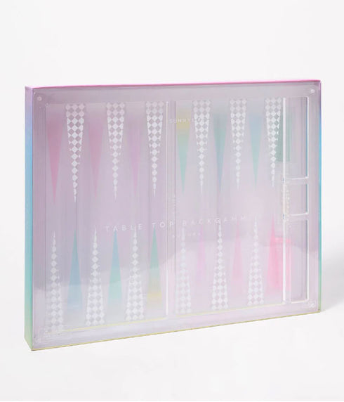Lucite Tabletop Backgammon - Aurora